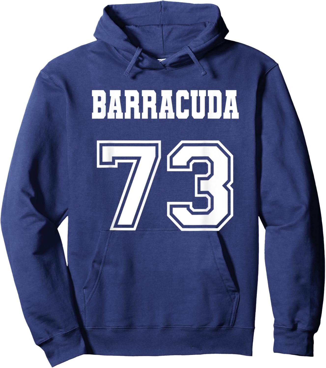 Jersey Style Barracuda 73 1973 Old School Muscle Car Fishing Hoodie - Hoodie | Navy