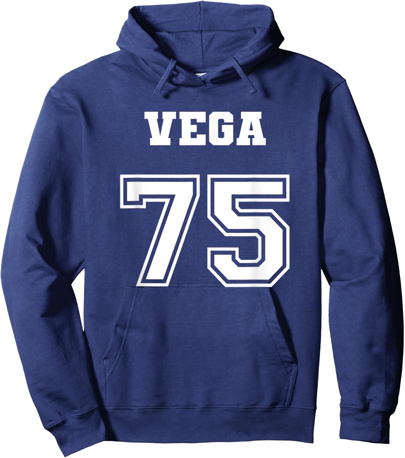 Jersey Style 1975 75 Vega Vintage Drag Racing Car Hoodie - Hoodie | Navy