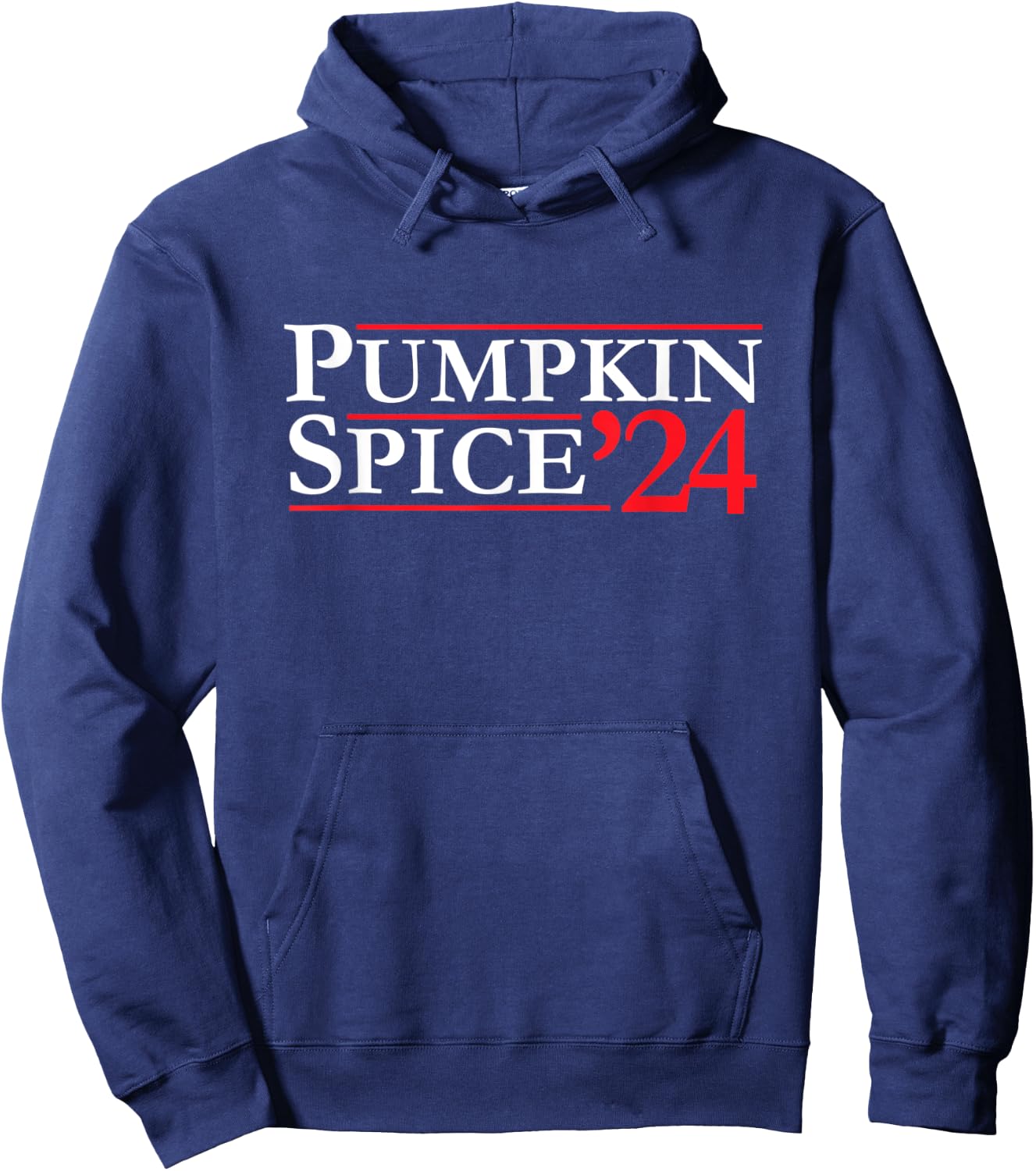Novelty 2024 Election Campaign | '24 Pumpkin Spice Hoodie - Hoodie | Navy