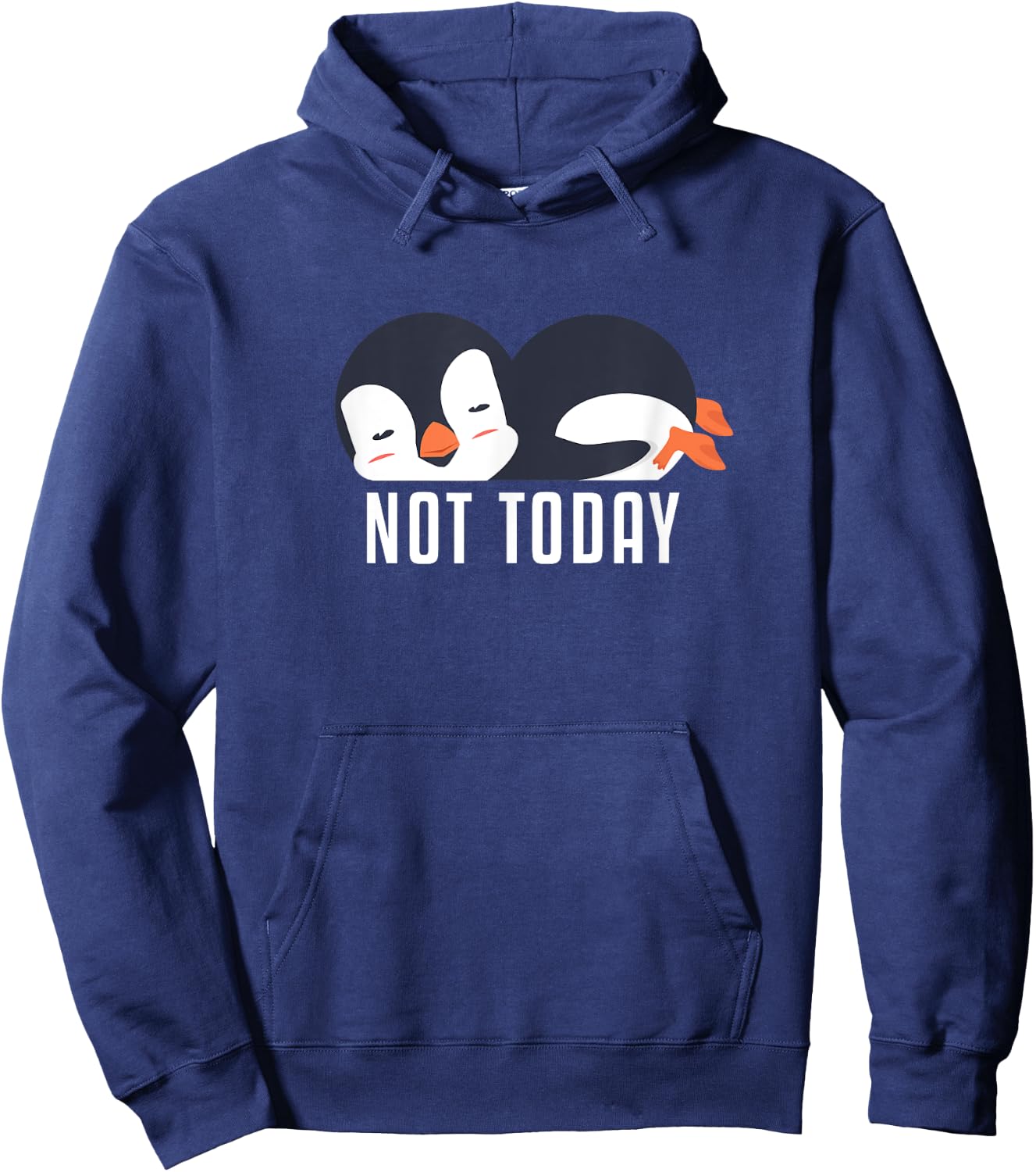 Not Today Sea Bird King Emperor Penguin Lover Penguin Hoodie - Hoodie | Navy