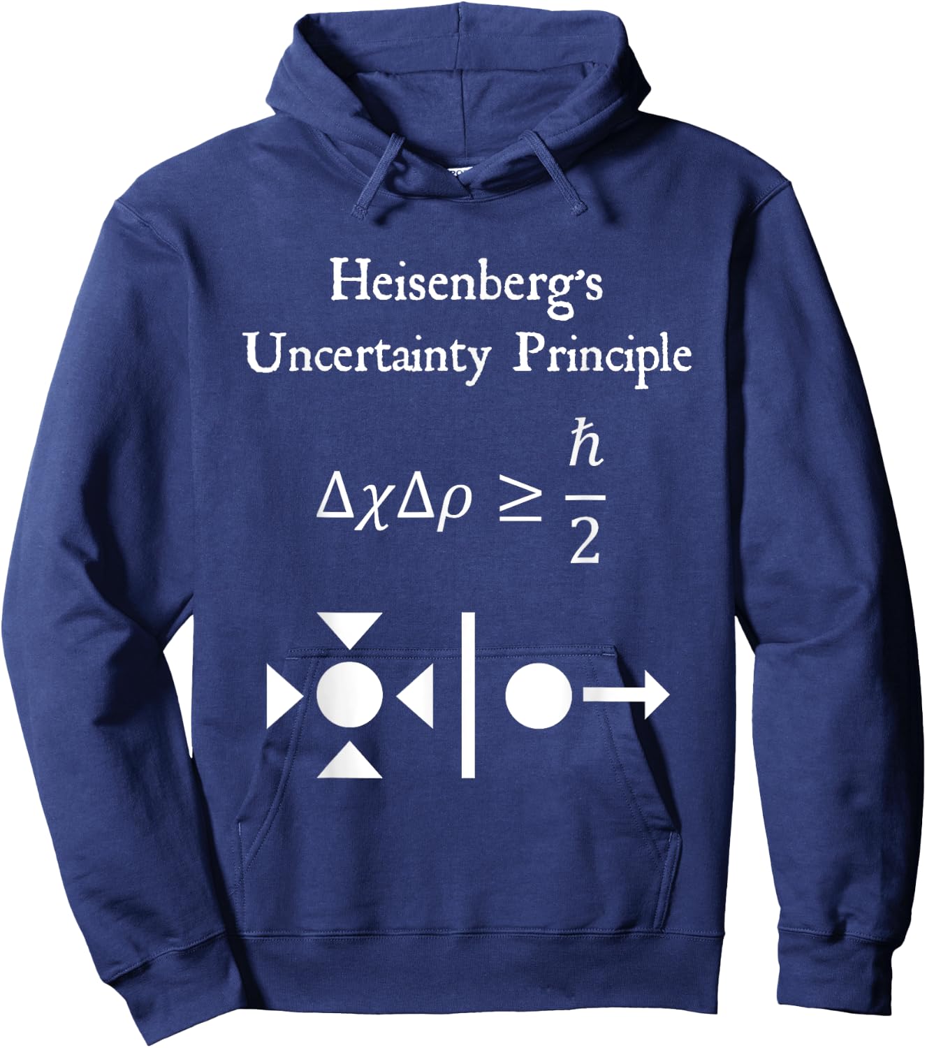 Nerdy Vintage Heisenberg's Uncertainty Physics Teacher Hoodie - Hoodie | Navy