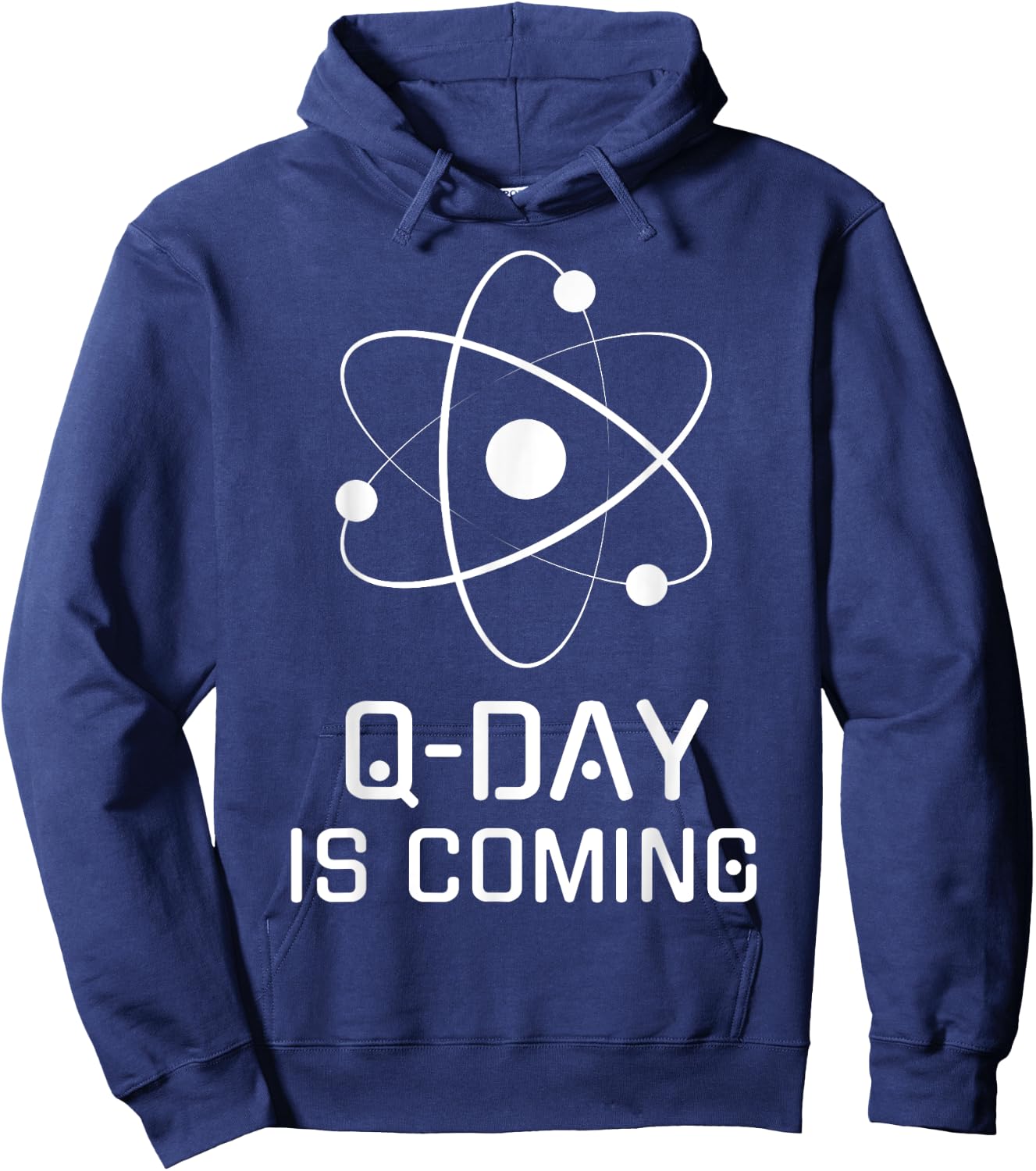 Q-Day is Coming, Quantum Computing, Quantum Security, Qubit Hoodie - Hoodie | Navy