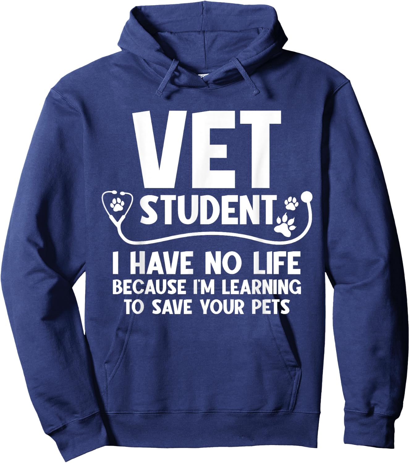 Cool Vet Tech Art Women Vet Assistant Veterinarian Hoodie - Hoodie | Navy