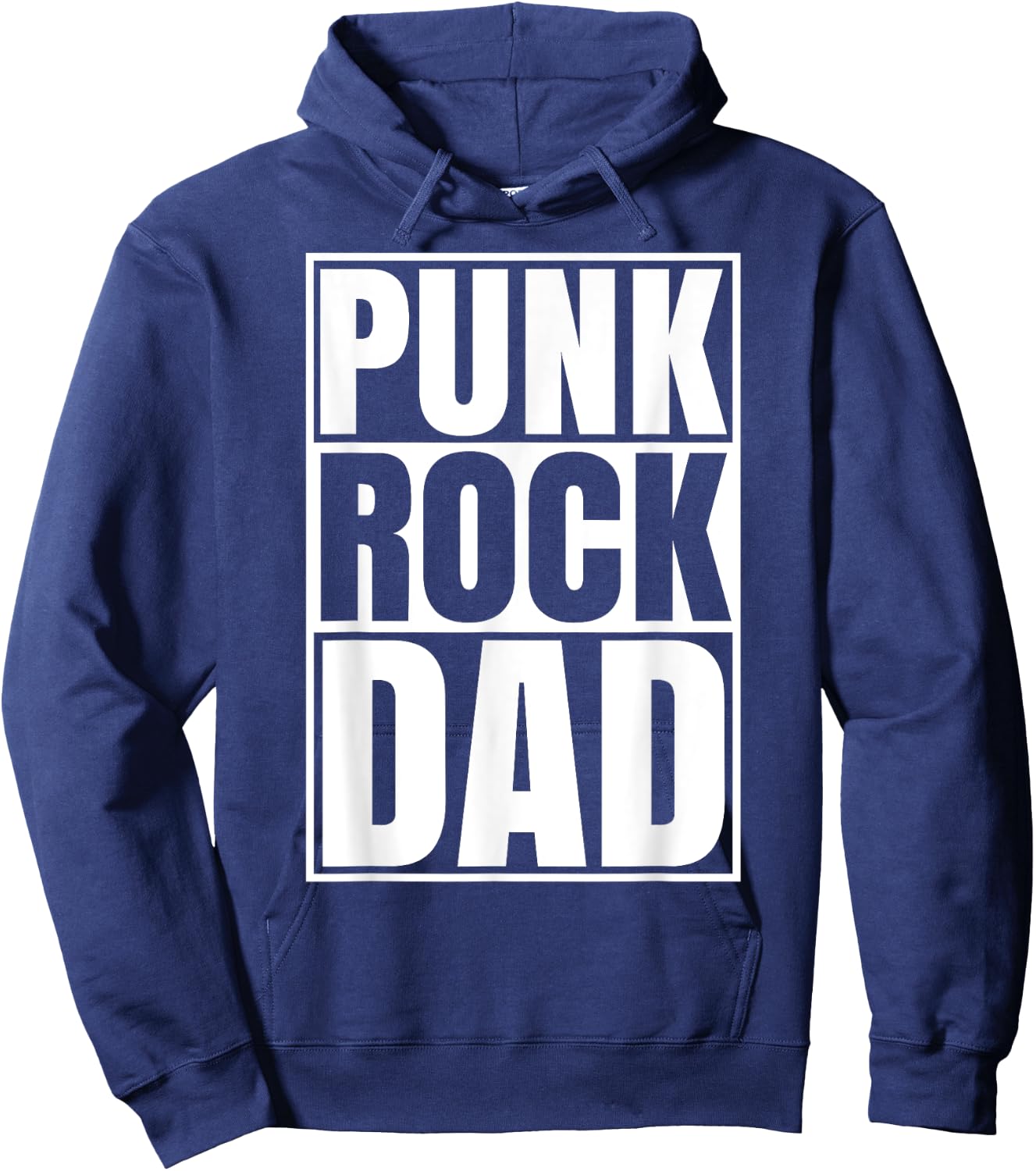 Punk Rock Dad Tattoos Punker Rocker Ska Band Father Guitar Hoodie - Hoodie | Navy