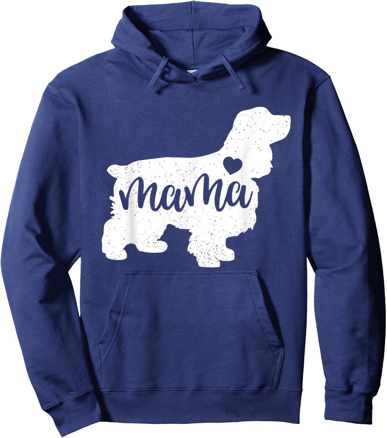 Cocker Spaniel Mother's Day Mum Dog Mum Paw Lover Hoodie - Hoodie | Navy