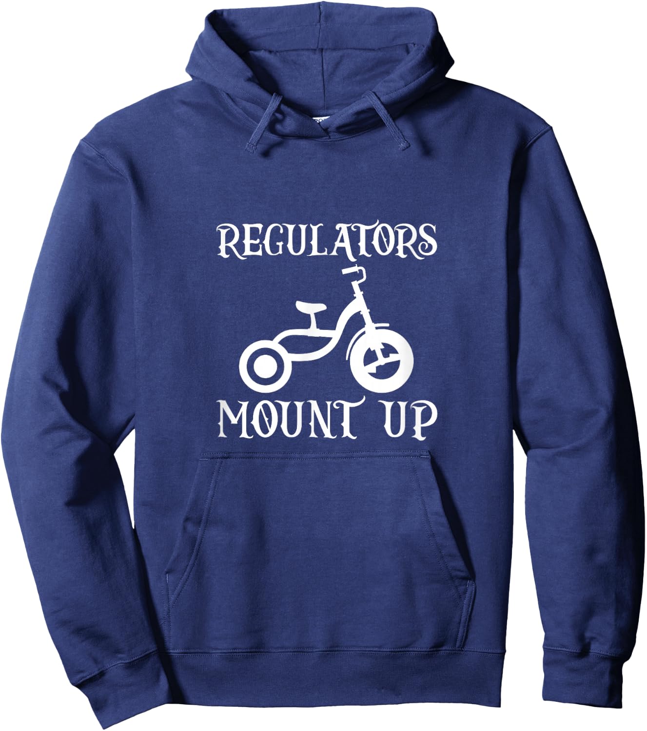 Regulators Mount Up Hiphop Bike Rap Music 80s 90s Hoodie - Hoodie | Navy