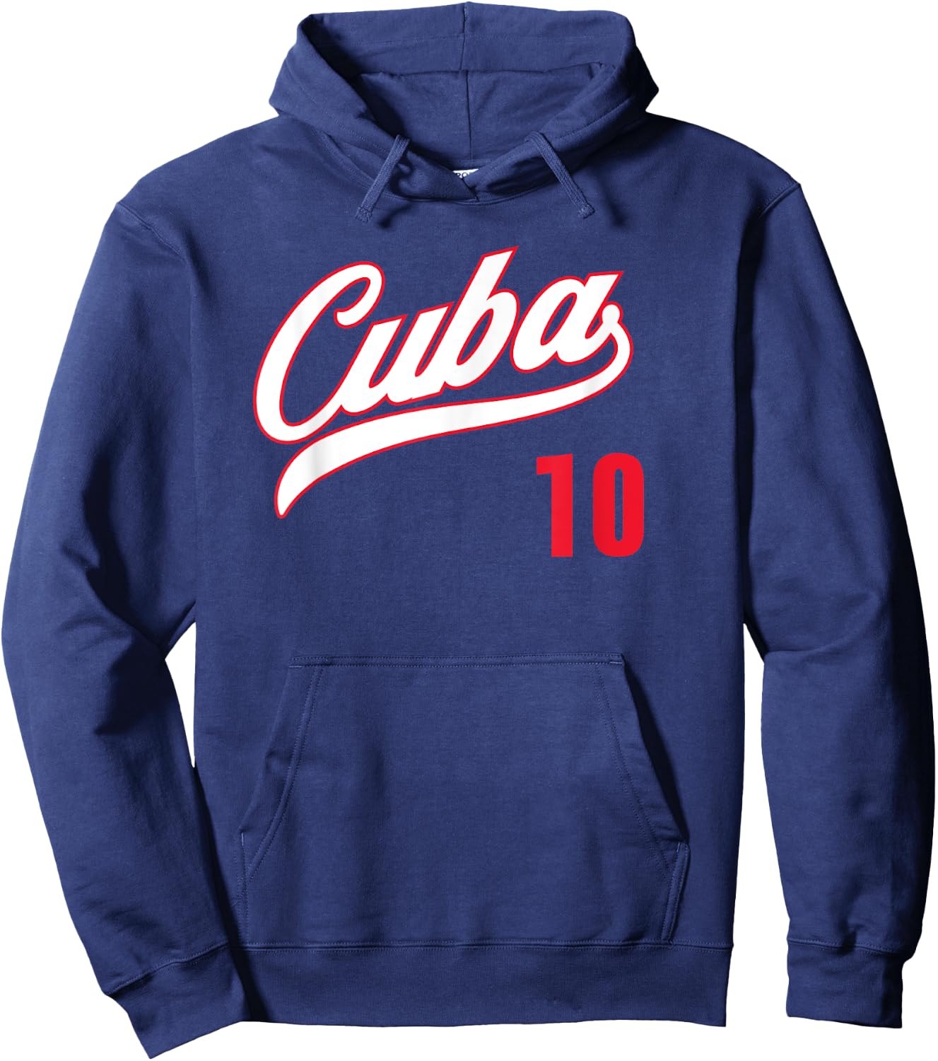 Cuba Baseball Remera Beisbol Cuban Jersey 10 Hoodie - Hoodie | Navy