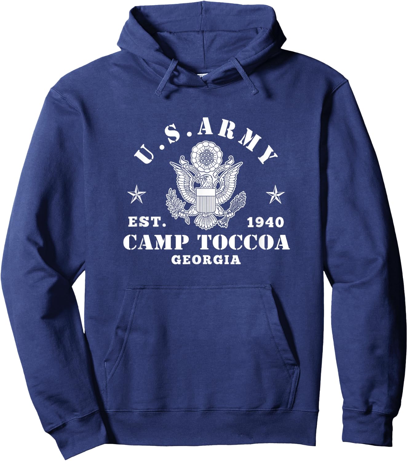 Camp Toccoa At Currahee Us Paratrooper - Camp Toccoa Veteran Hoodie - Hoodie | Navy