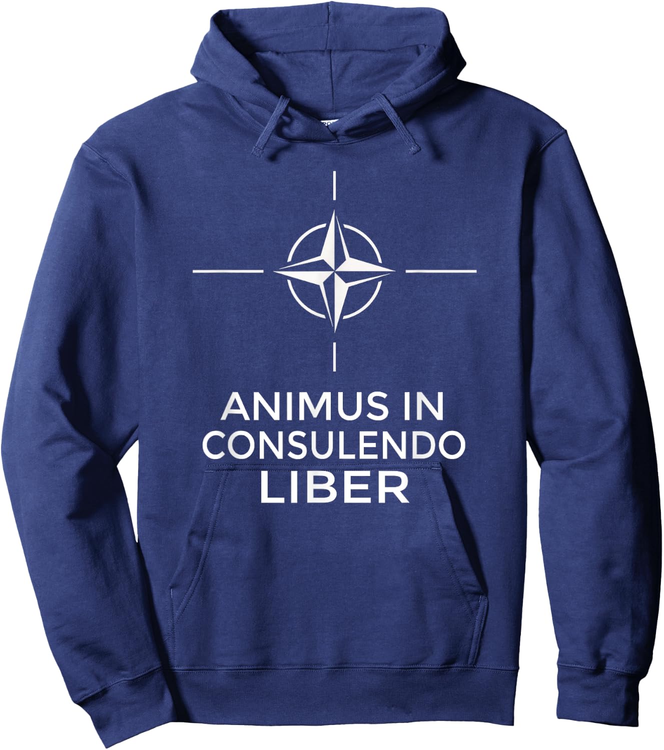 NATO OTAN North Atlantic Treaty Organization Motto Hoodie - Hoodie | Navy