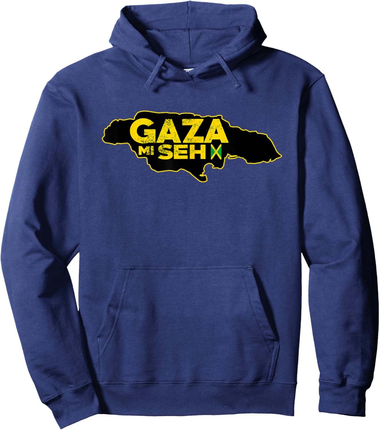 GAZA MI SEH Dancehall Reggae Music Kingston Jamaica Sound Hoodie - Hoodie | Navy