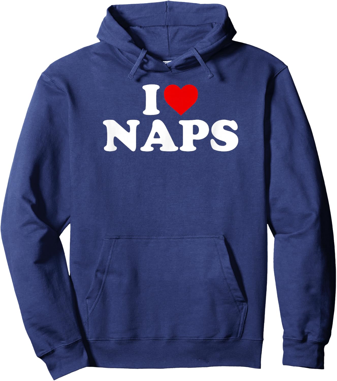 I Love Naps - Heart Hoodie - Hoodie | Navy