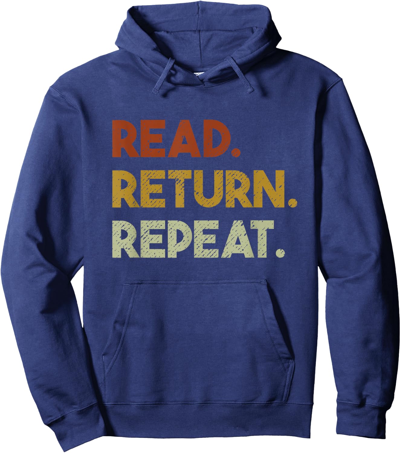 Read Return Repeat Librarian Library Hoodie - Hoodie | Navy