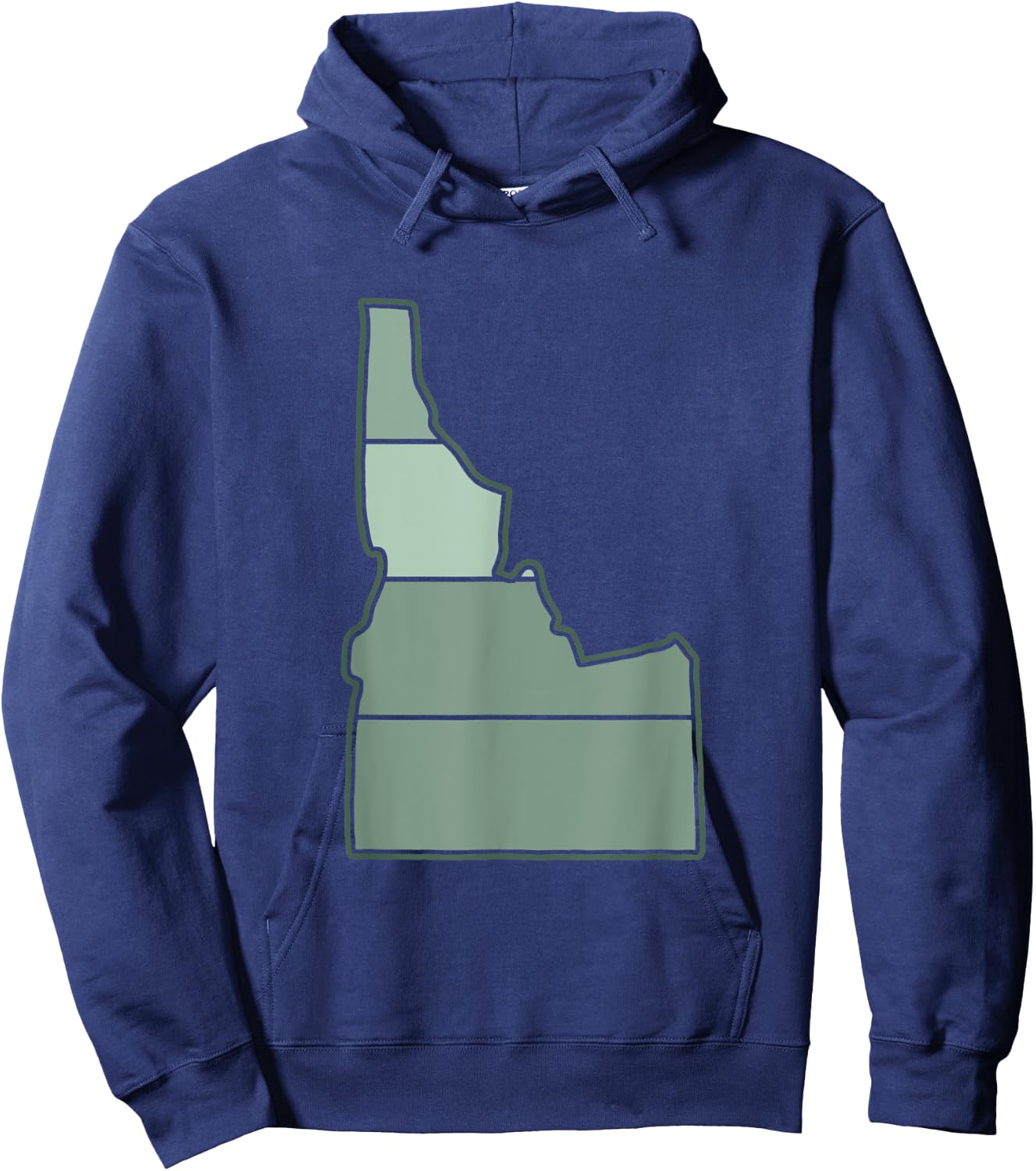 Idaho State Outline Boise Potato Home Love Idaho Hoodie - Hoodie | Navy