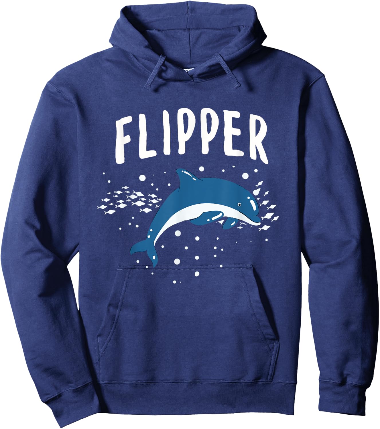 Dolphin Cuddly Toy Shark Fish Dolphinarium Whale Hoodie - Hoodie | Navy