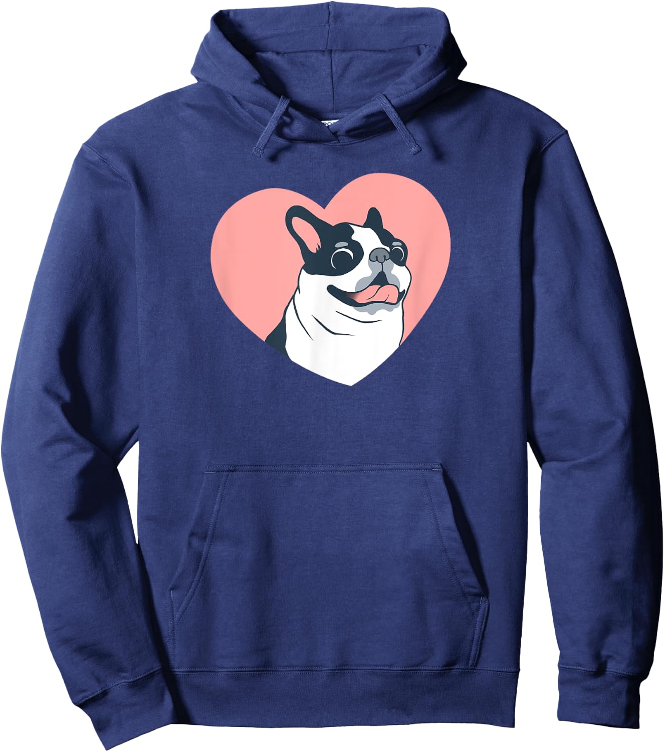 Cute Boston Terrier Dog Love Women Kids Hoodie - Hoodie | Navy