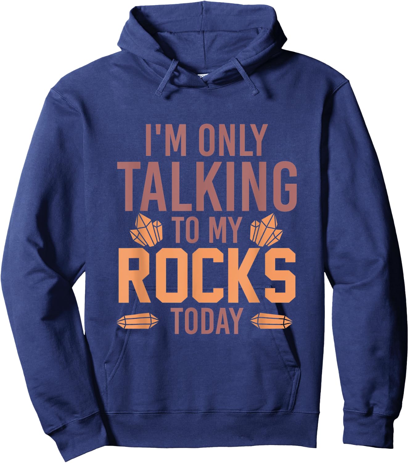 Im Only Talking To My Rocks Today Geology Hoodie - Hoodie | Navy