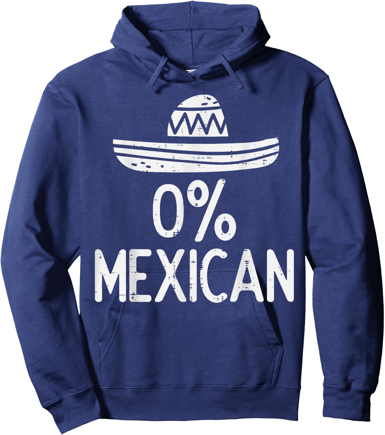 0% Mexican Funny Cinco De Mayo Mexican Fiesta Men Women Hoodie - Hoodie | Navy