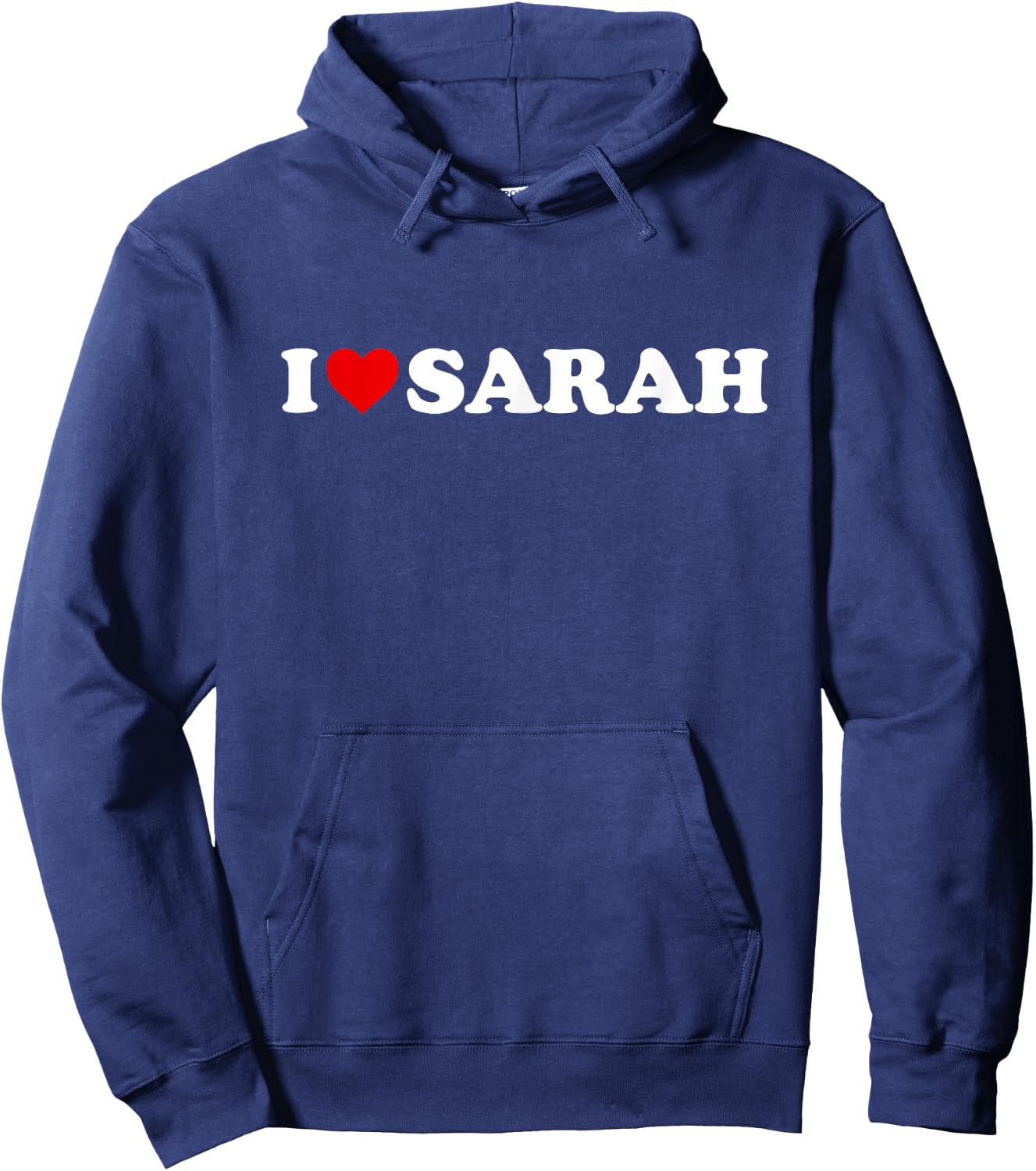 I Love Sarah - Heart Hoodie - Hoodie | Navy