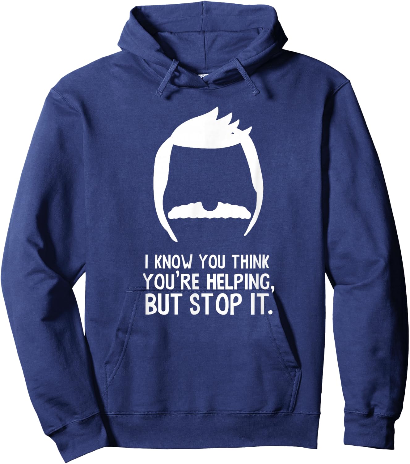 Bob's Burgers I Know You Think You're Helping But Stop It Hoodie - Hoodie | Navy