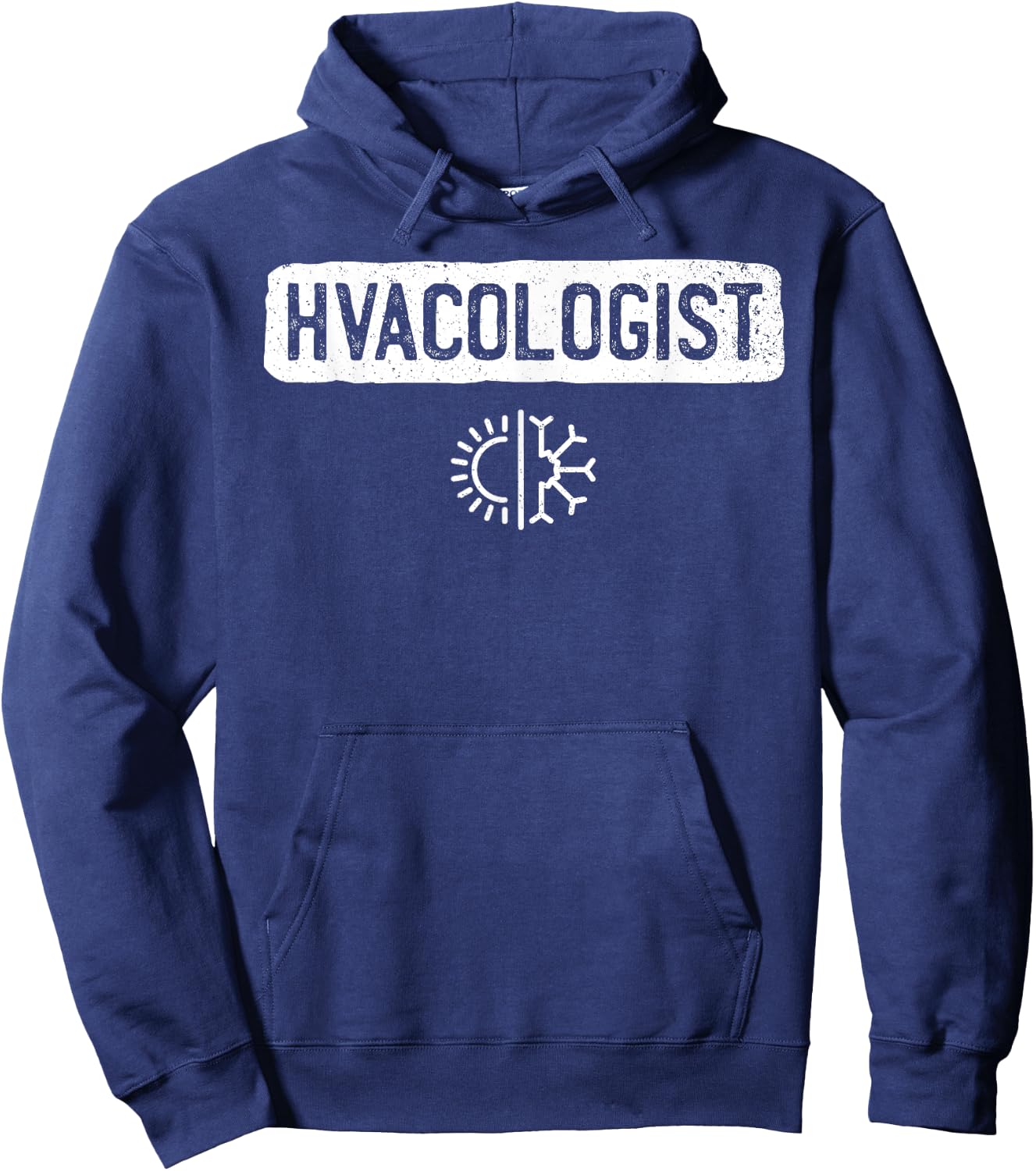 Hvacologist Funny HVAC Tech Technician Installer Gift Humor Hoodie - Hoodie | Navy