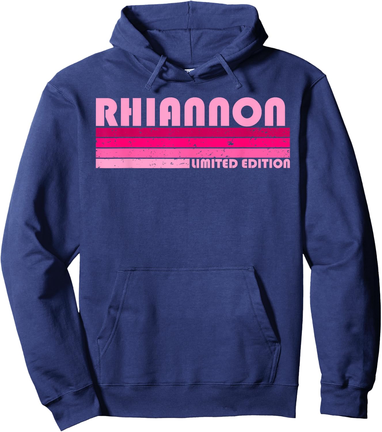 RHIANNON Name Personalized Retro Vintage 80s 90s Birthday Hoodie - Hoodie | Navy