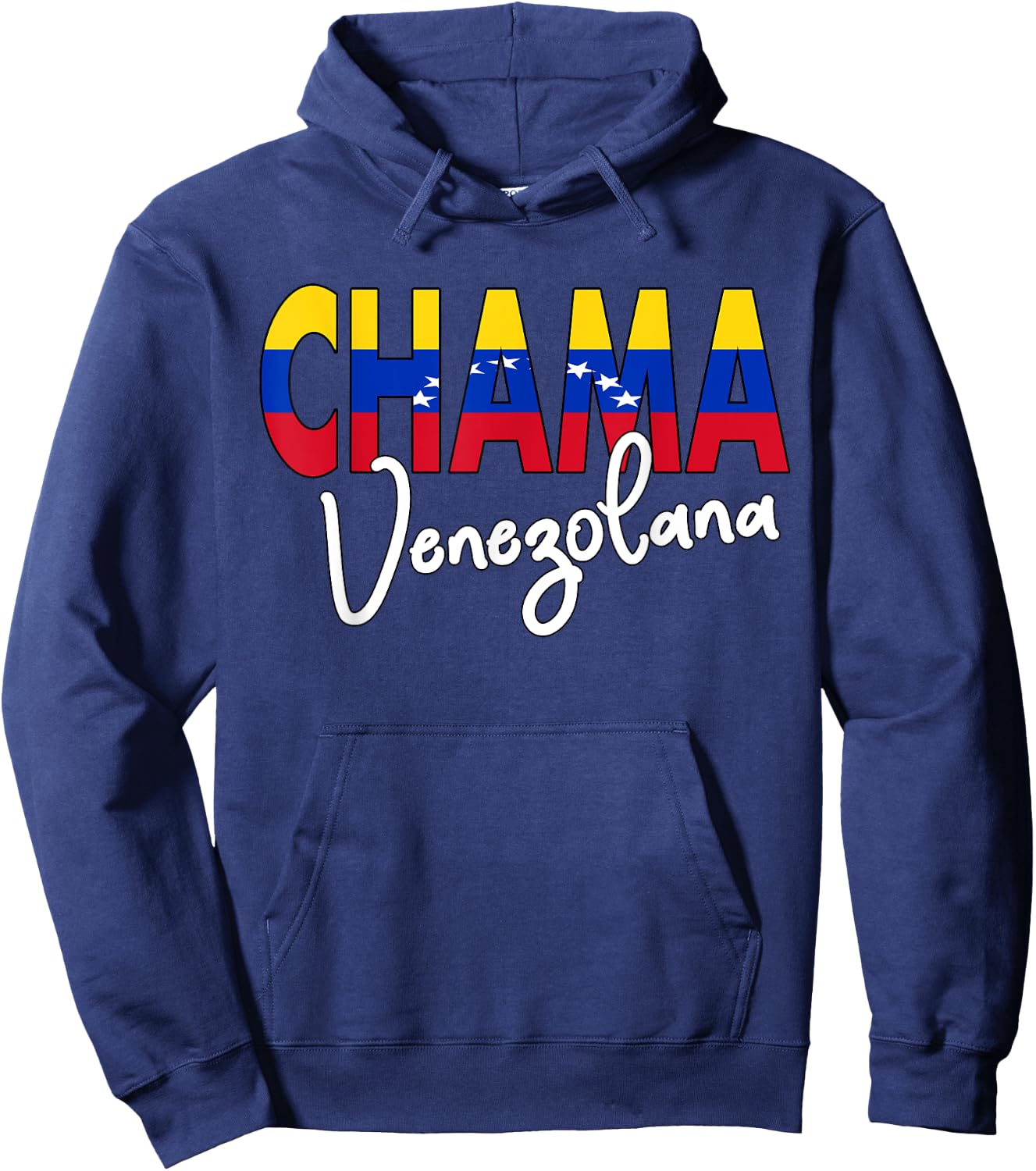Artistic Design Chama Venezolana Flannel Flag Venezuela Hoodie - Hoodie | Navy