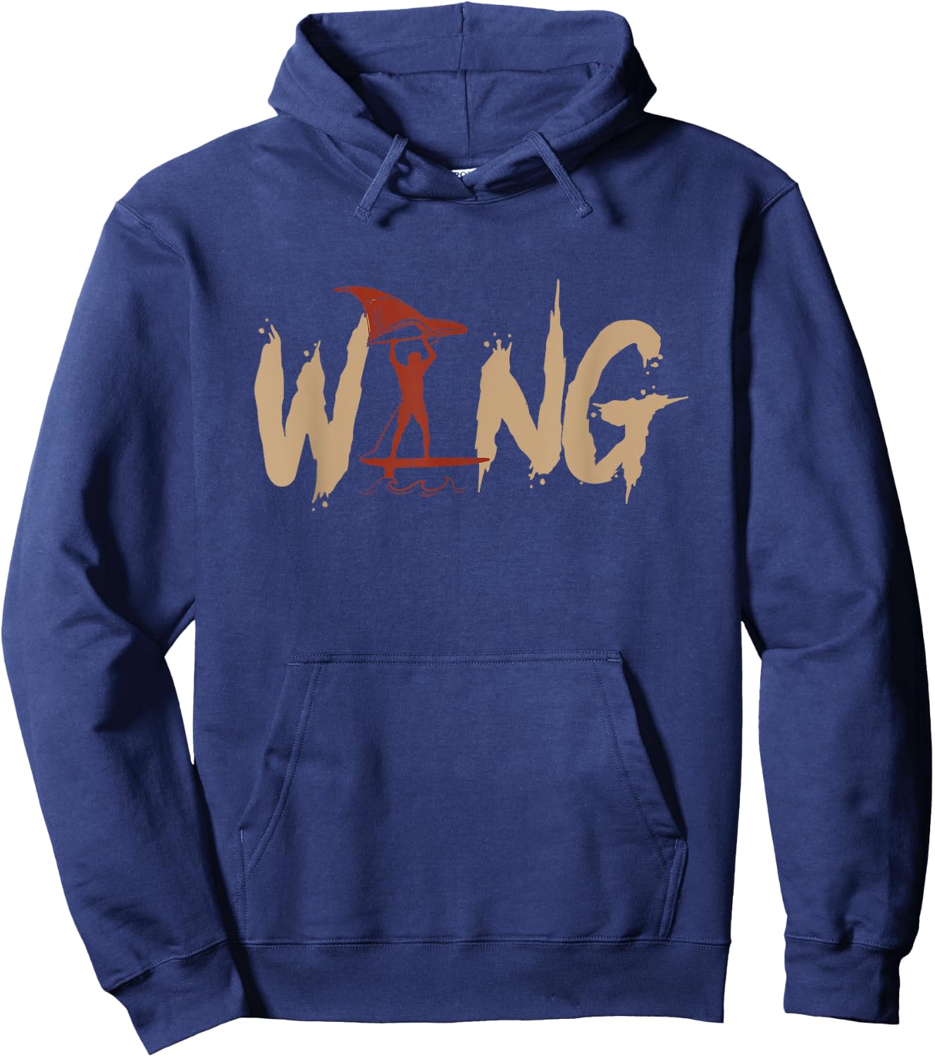 Wing Foiling Wing Surf Wing Foil Wingfoil Hoodie - Hoodie | Navy