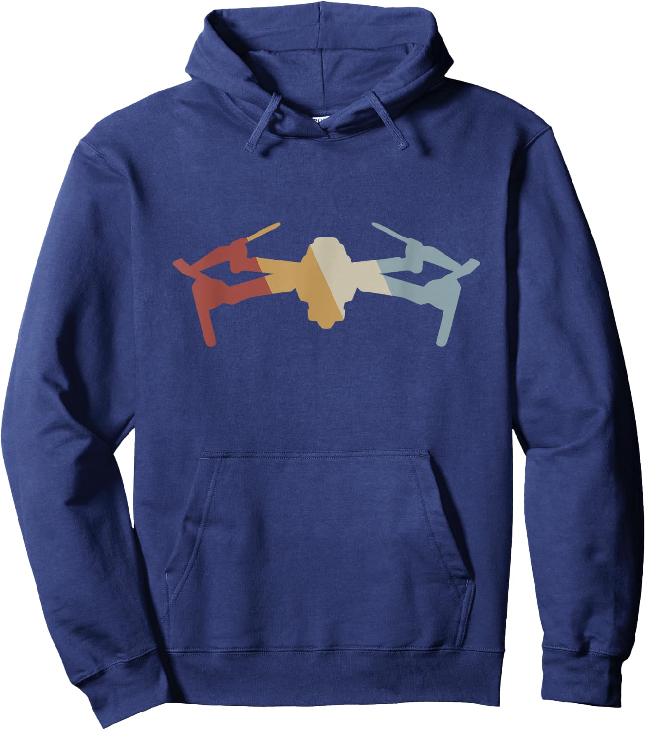 Drone Retro Style Vintage Hoodie - Hoodie | Navy