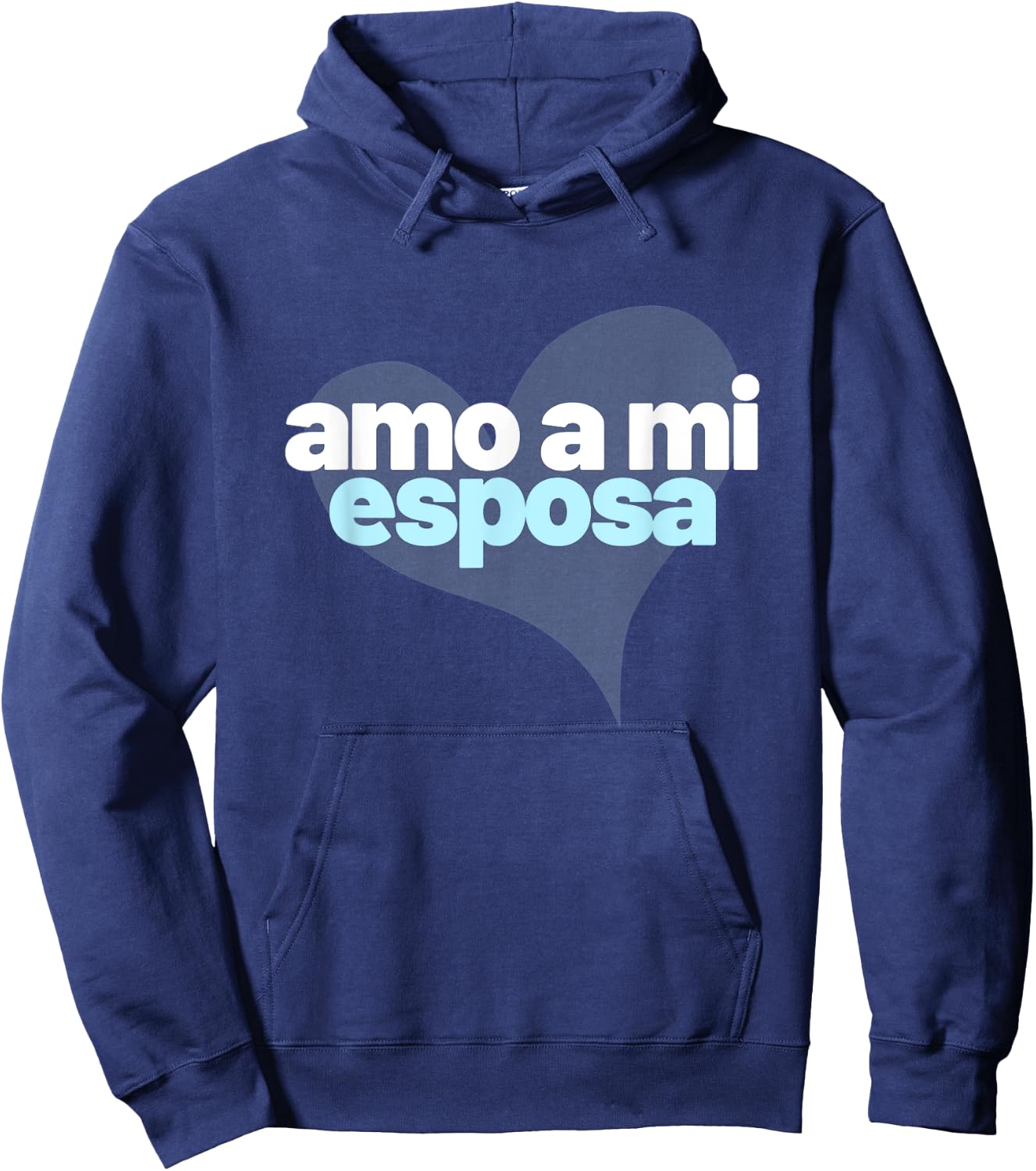 Amo a mi esposa | I Love My Wife | recien casados Hoodie - Hoodie | Navy
