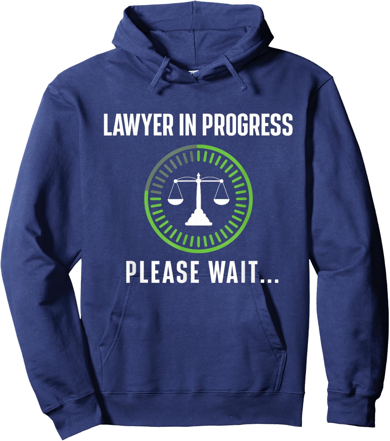 Lawyer In Progress Please Wait - Attorney Law School Degree Hoodie - Hoodie | Navy