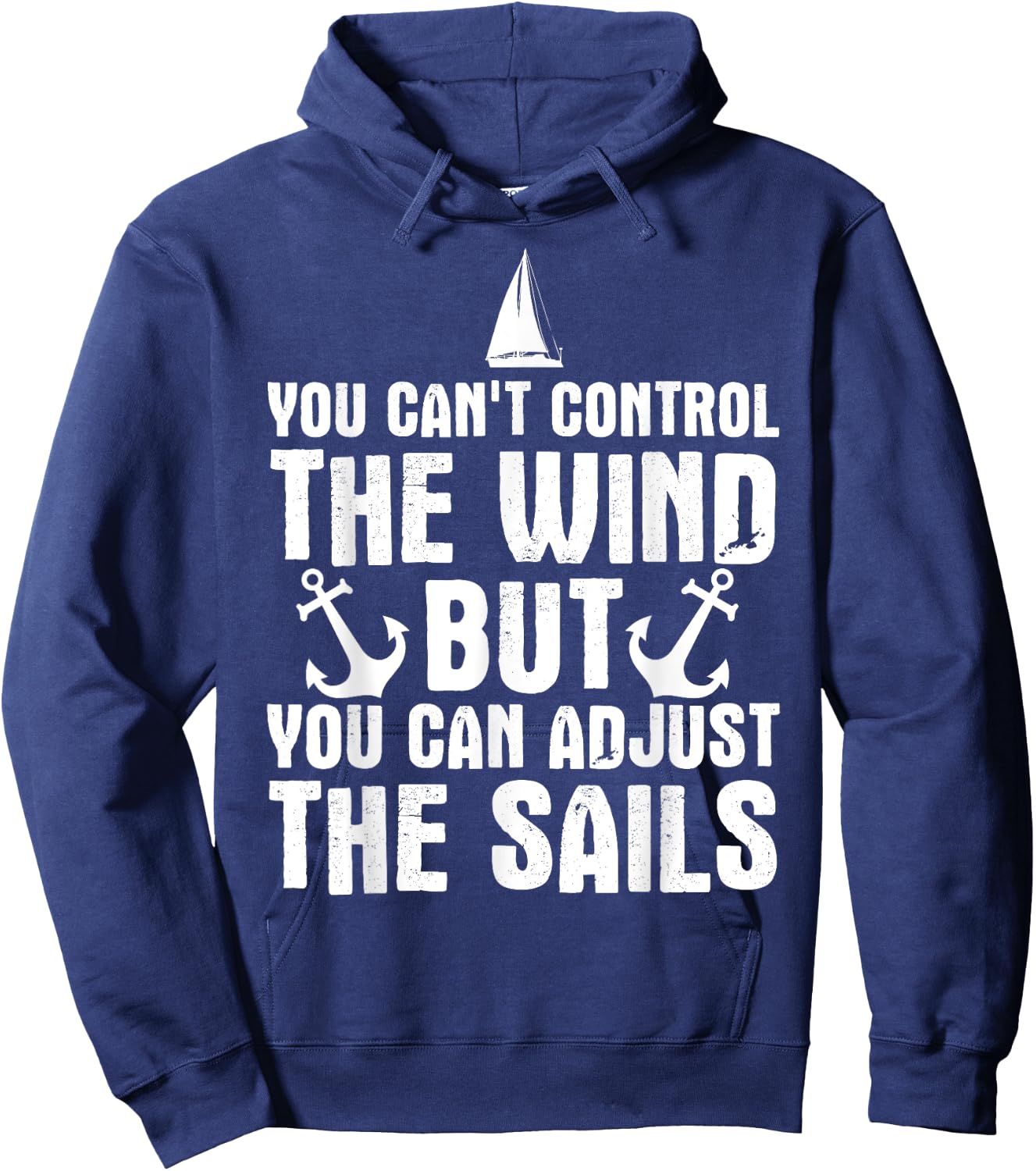 Cool Sailing Design Women Sailboat Jib Yacht Sailor Hoodie - Hoodie | Navy
