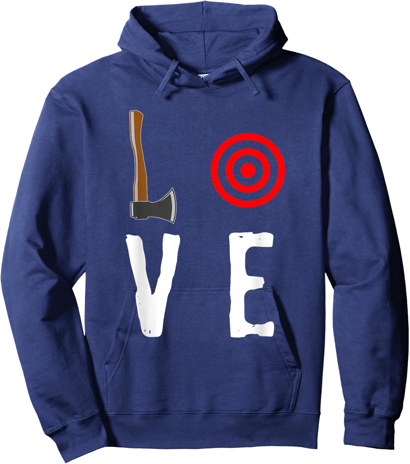 Love Axe Throwing Target Shirt Hatchet Thrower Gift Hoodie - Hoodie | Navy