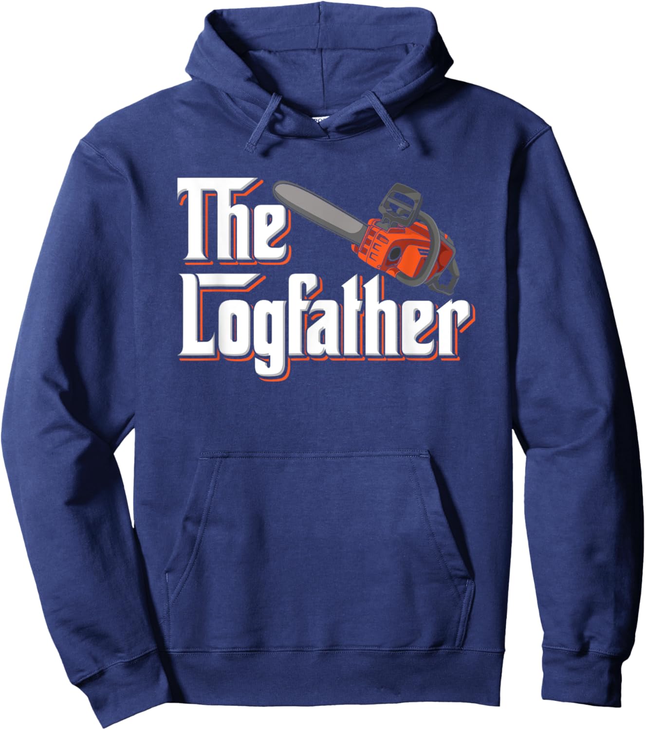 Funny Tree Care I Arborist Forest Chainsaw Hoodie - Hoodie | Navy