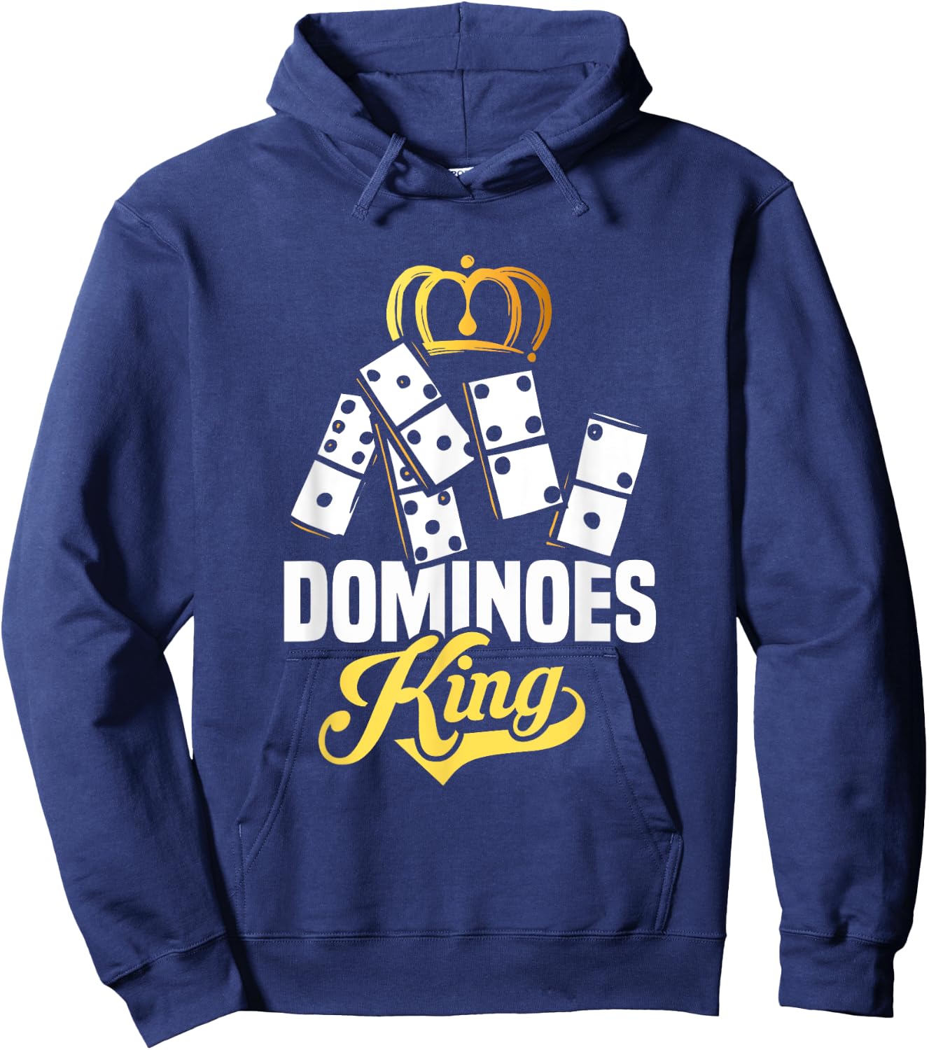 Dominoes King | Board Game | Domino Hoodie - Hoodie | Navy