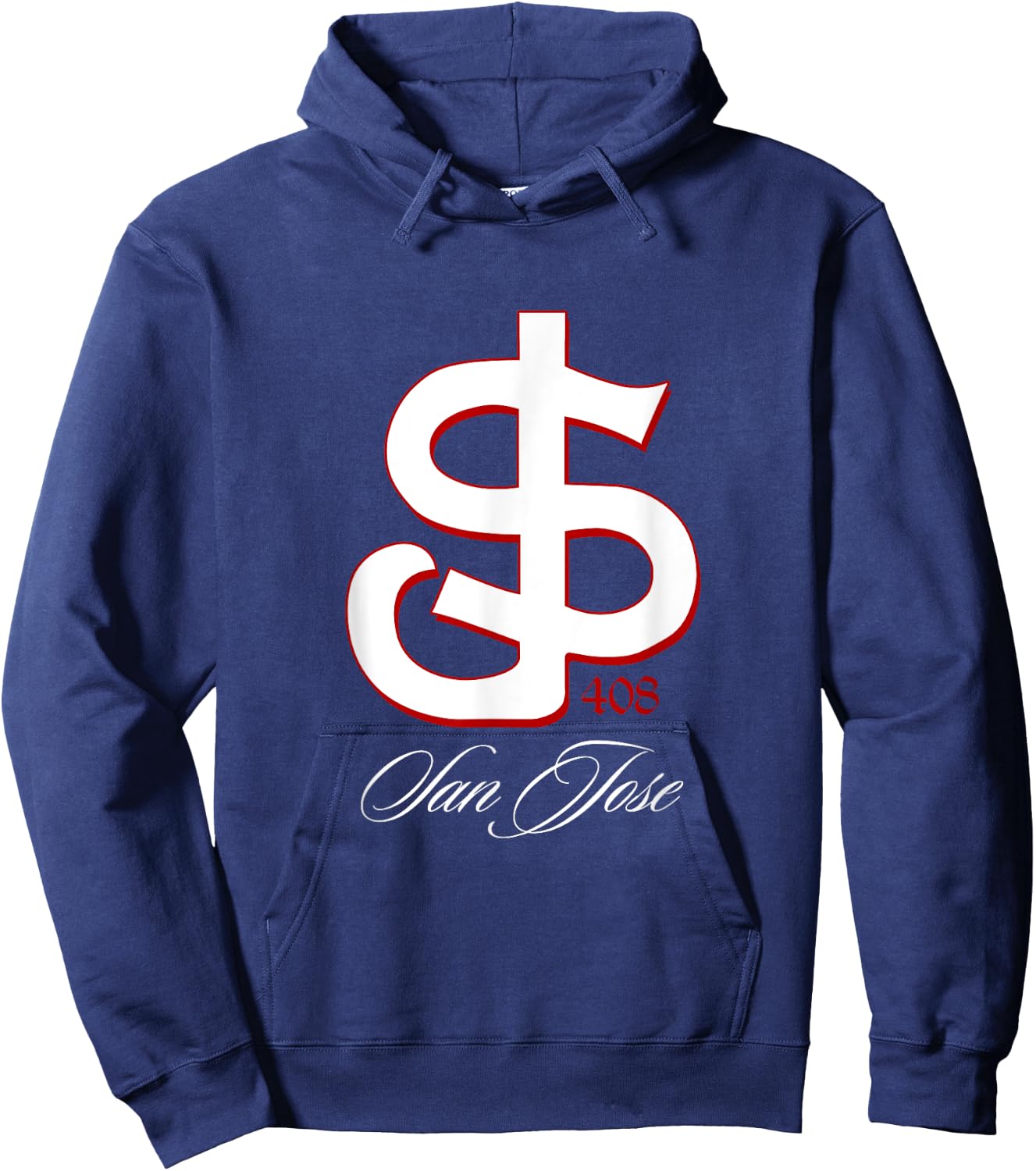 San Jose shirt, SJ 408 San Jo, San Jose shirts, San Jose 408 Hoodie - Hoodie | Navy