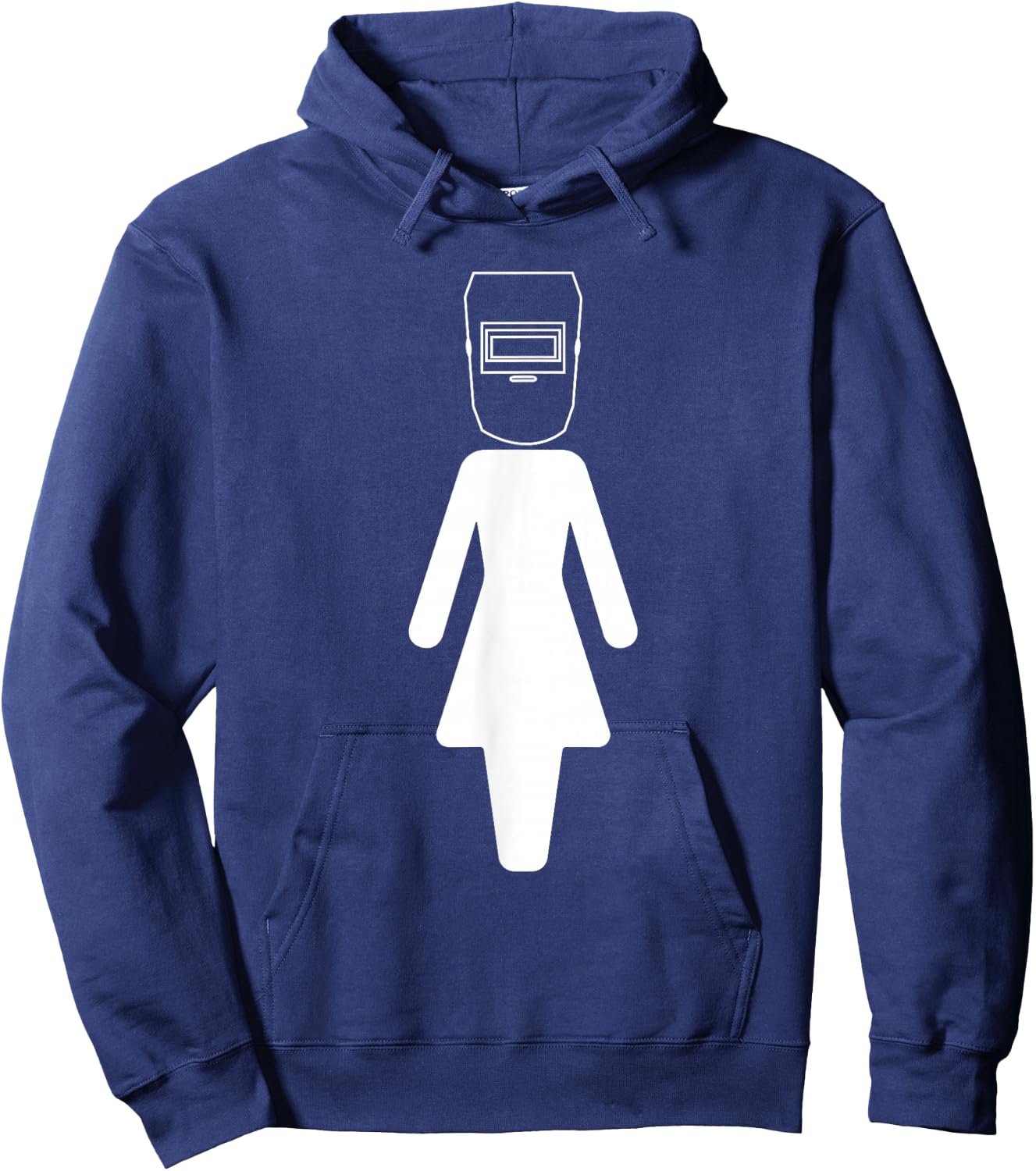 Welder Woman Girl Welding Wife Mother Hoodie - Hoodie | Navy