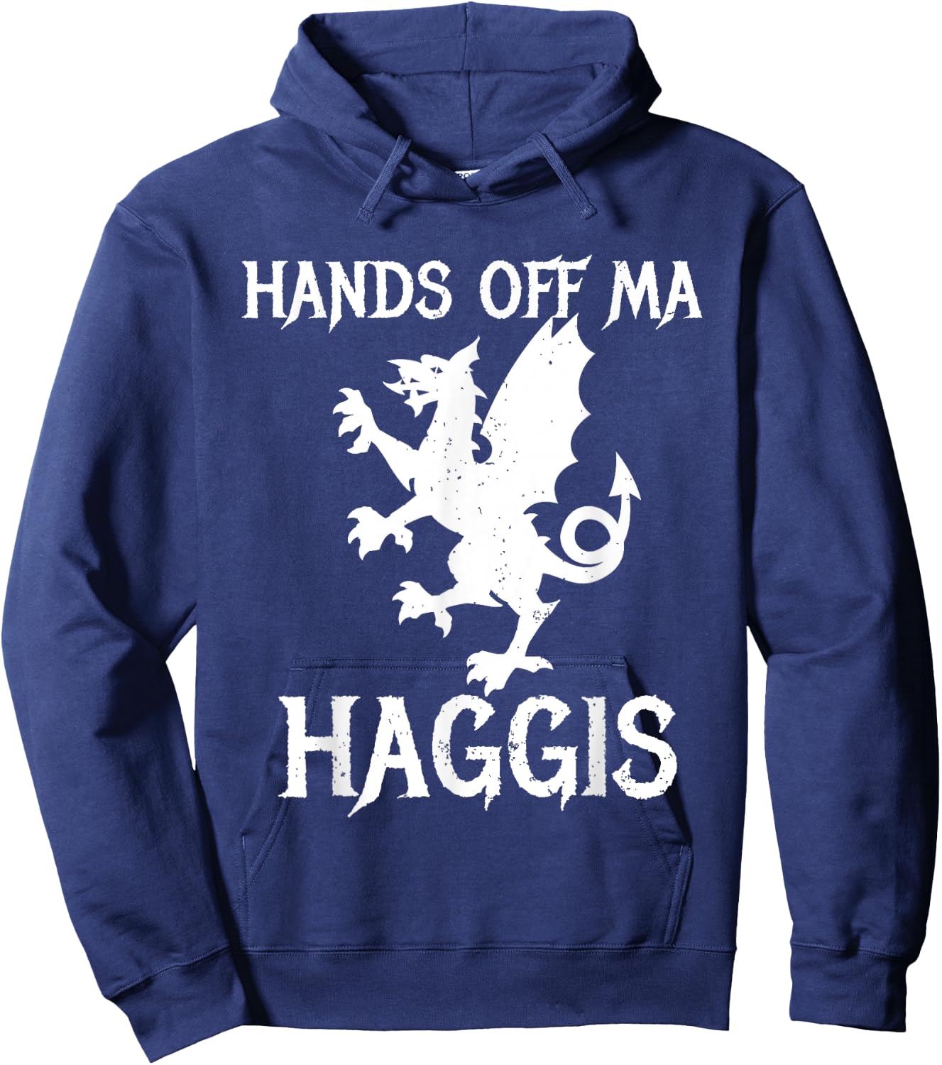 Scottish Scotland Haggis Hands of Ma Haggis Dragon Hoodie - Hoodie | Navy