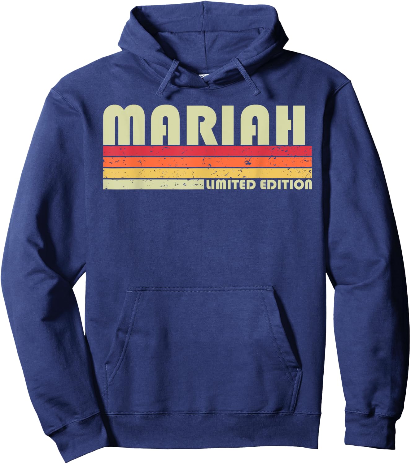 MARIAH Gift Name Personalized Retro Vintage 80s 90s Birthday Hoodie - Hoodie | Navy