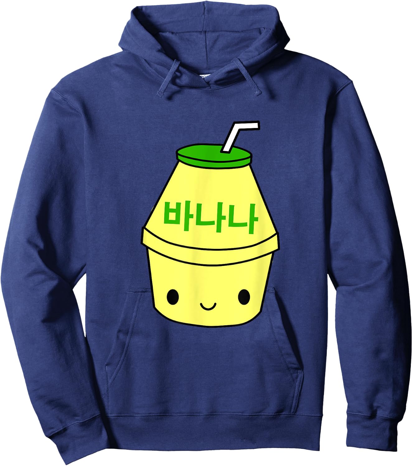 Cute Banana Milk Shirt Korean Kpop Japan Harajuku Kawaii Hoodie - Hoodie | Navy