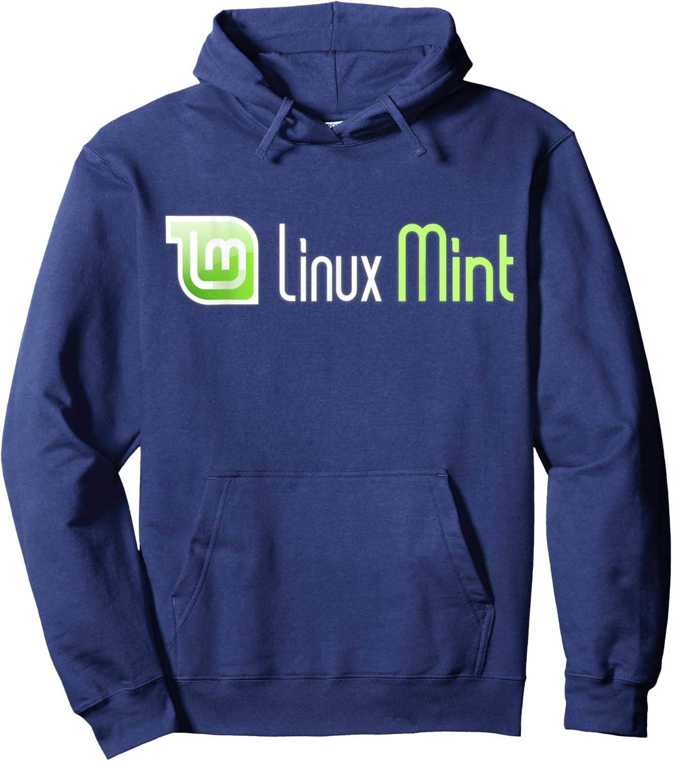 Linux Mint lover tagline with Logo Open Source Os Hoodie - Hoodie | Navy