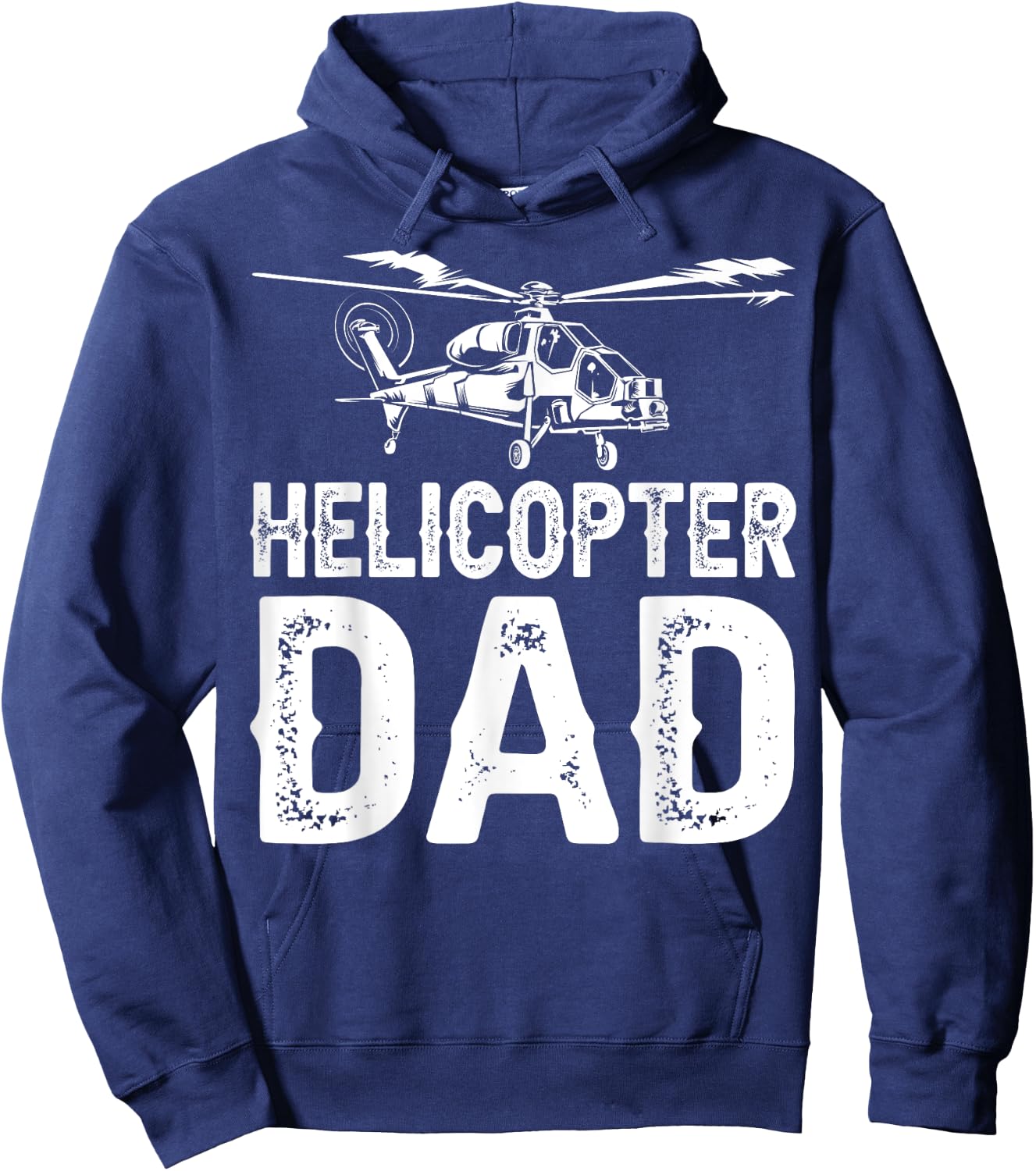 Funny Helicopter Dad Gift Cool Helicopter Parent Hoodie - Hoodie | Navy