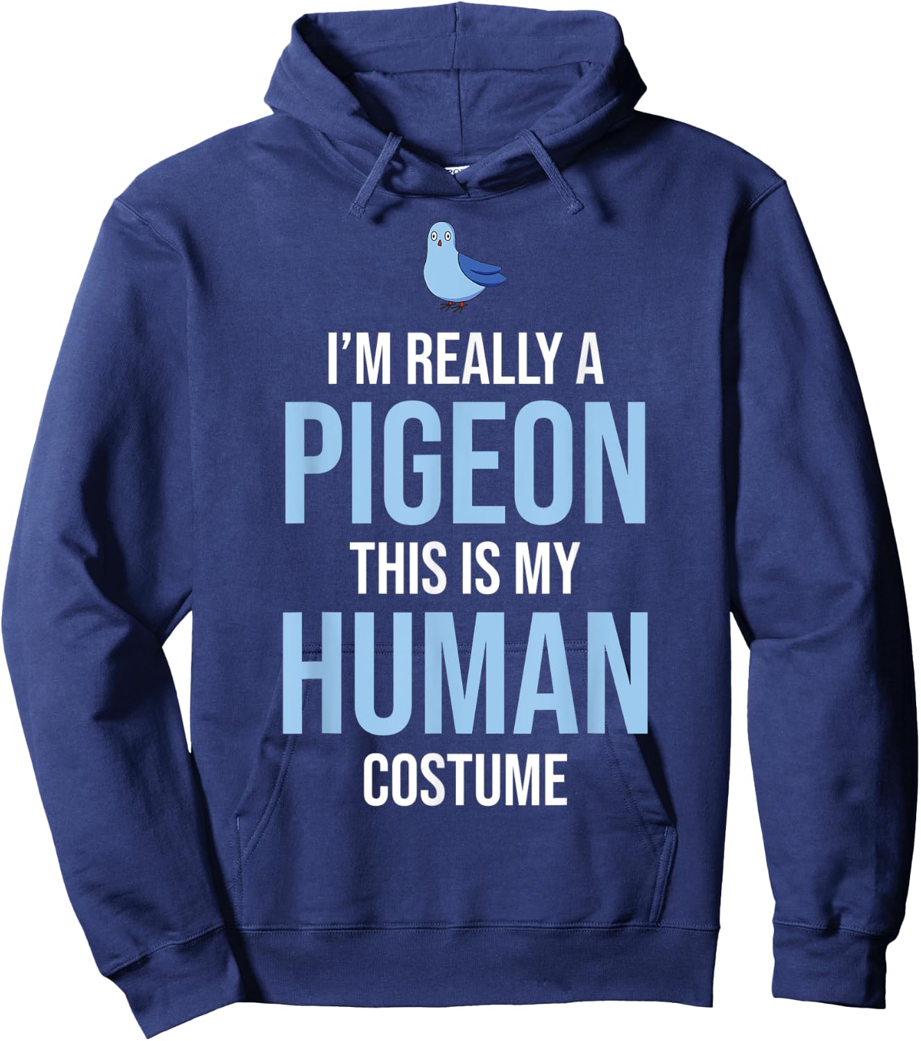 Funny Halloween Pigeon Costume Men Women Adults Kids Hoodie - Hoodie | Navy