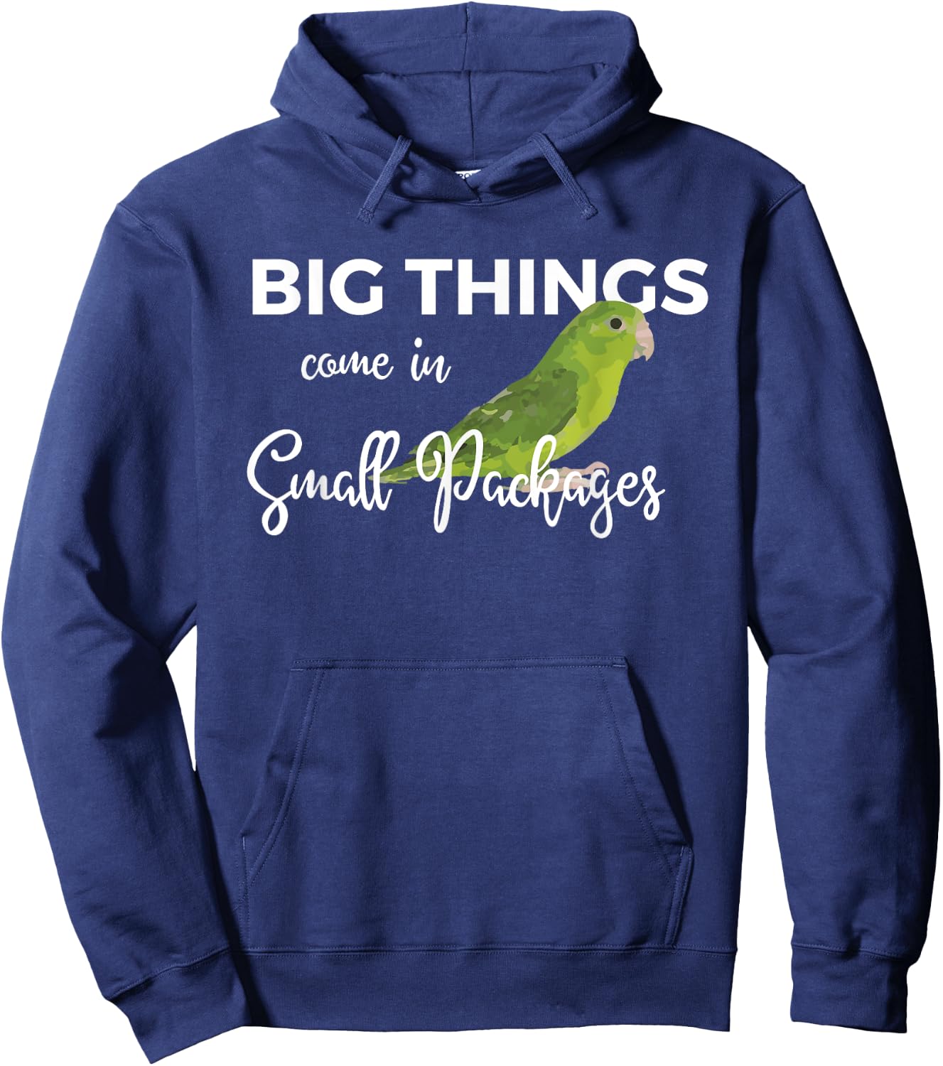 Big Things Come In Small Packages Fun Parrotlet Gift Design Hoodie - Hoodie | Navy
