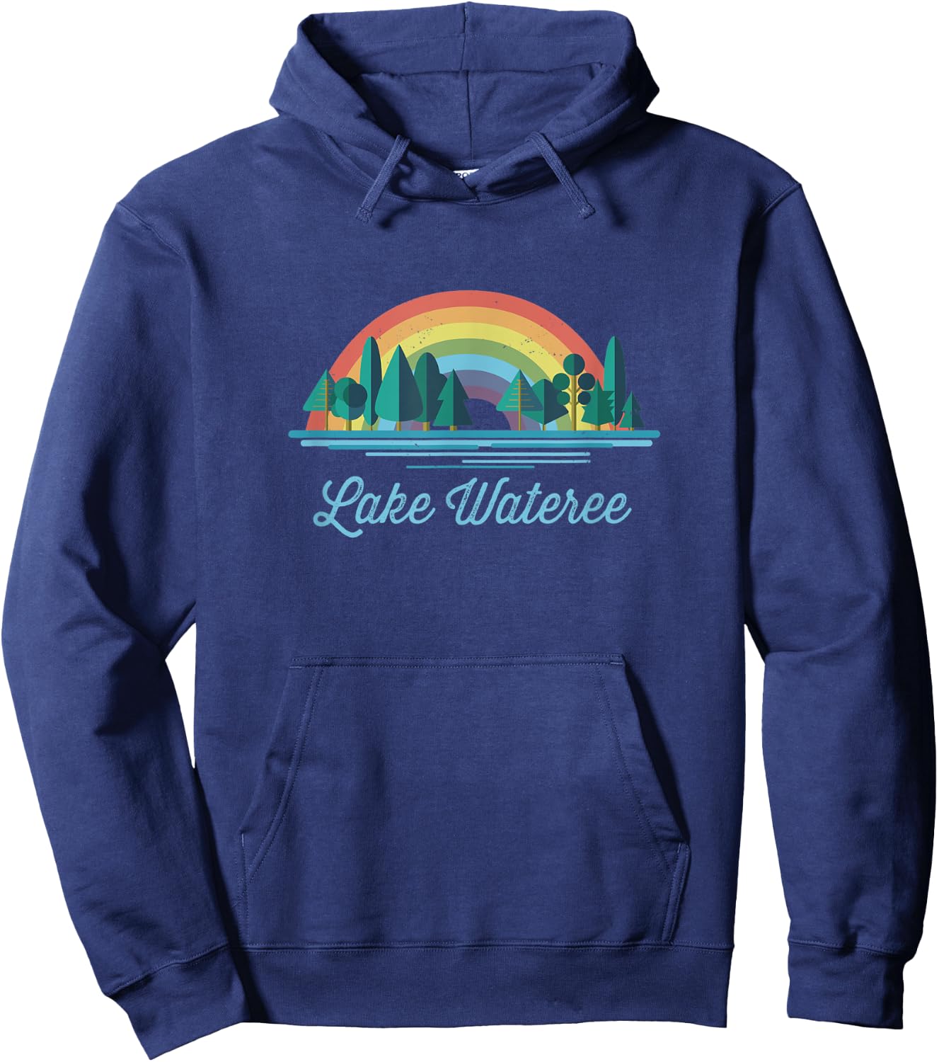 Lake Wateree - Rainbow Lake Souvenir Hoodie - Hoodie | Navy