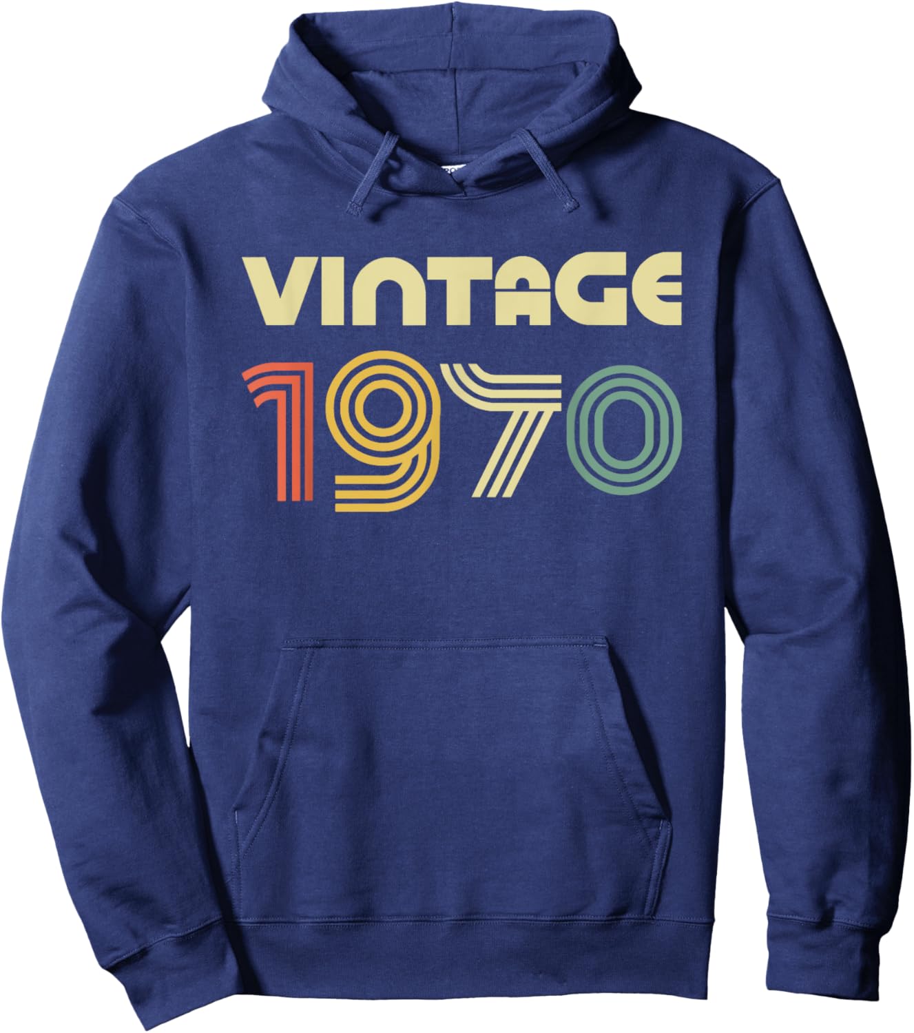 Vintage 1970 Shirt Men Women 55th Birthday Hoodie - Hoodie | Navy