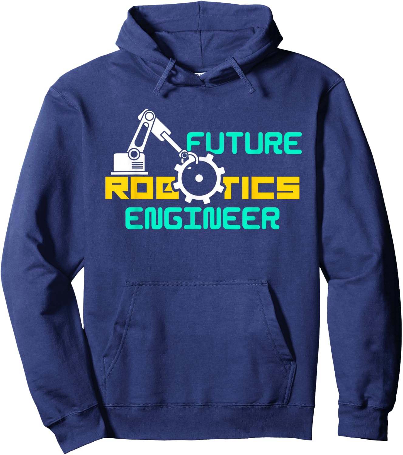 Future Robotics Engineer Technician Gift | Adults Youth Robotics Engineer Hoodie - Hoodie | Navy