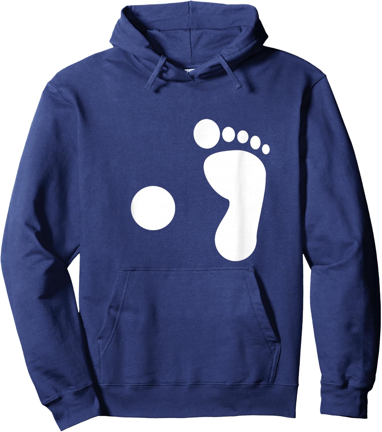 Pirate Footprint Peg Leg Hoodie - Hoodie | Navy
