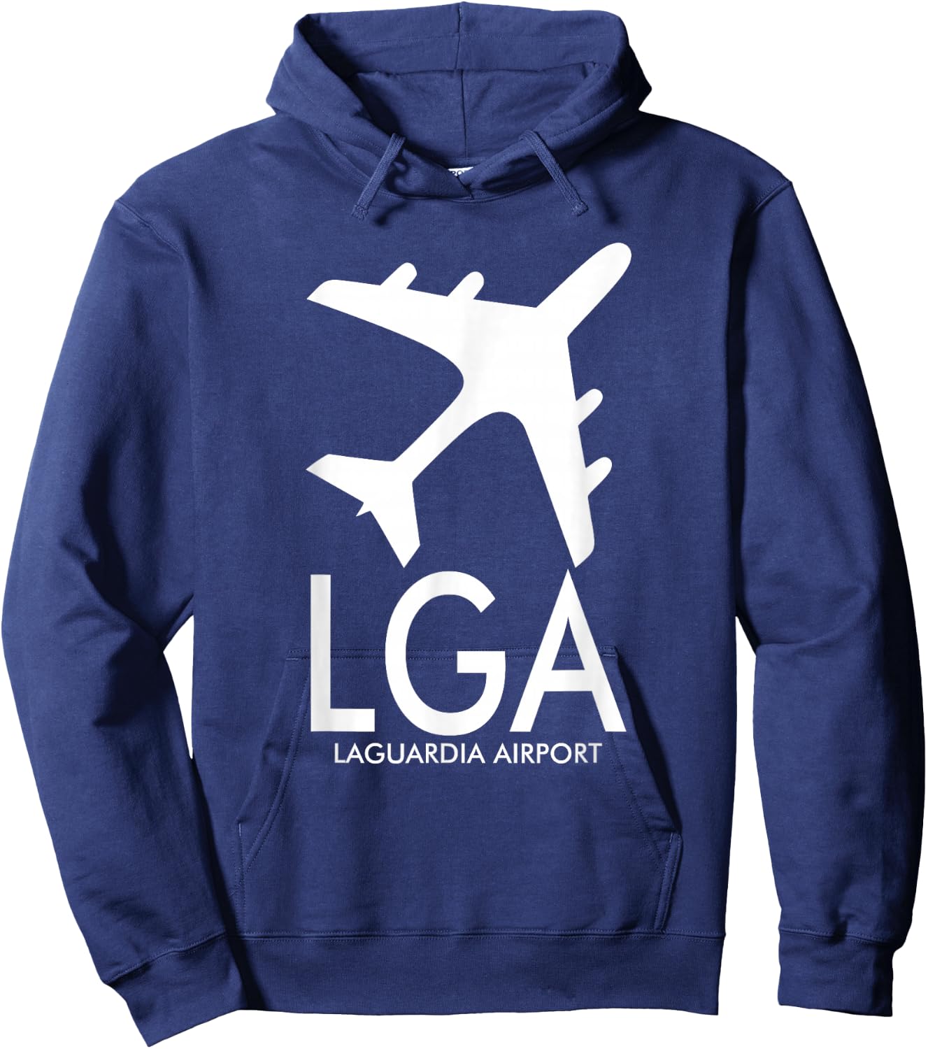Lga Airport Code Baggage Tag Laguardia New York Usa Hoodie - Hoodie | Navy