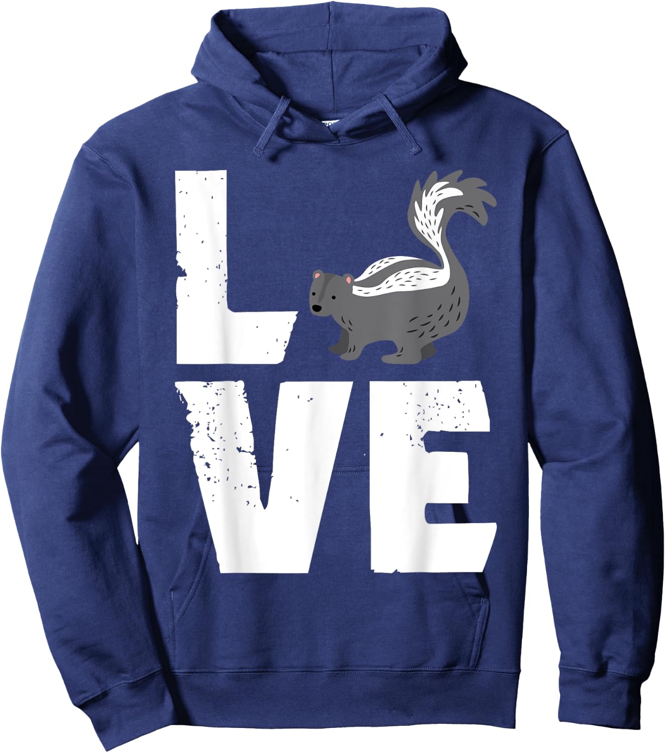 Love Skunk Animal Lover Zookeeper Zoologist Veterinarian Hoodie - Hoodie | Navy