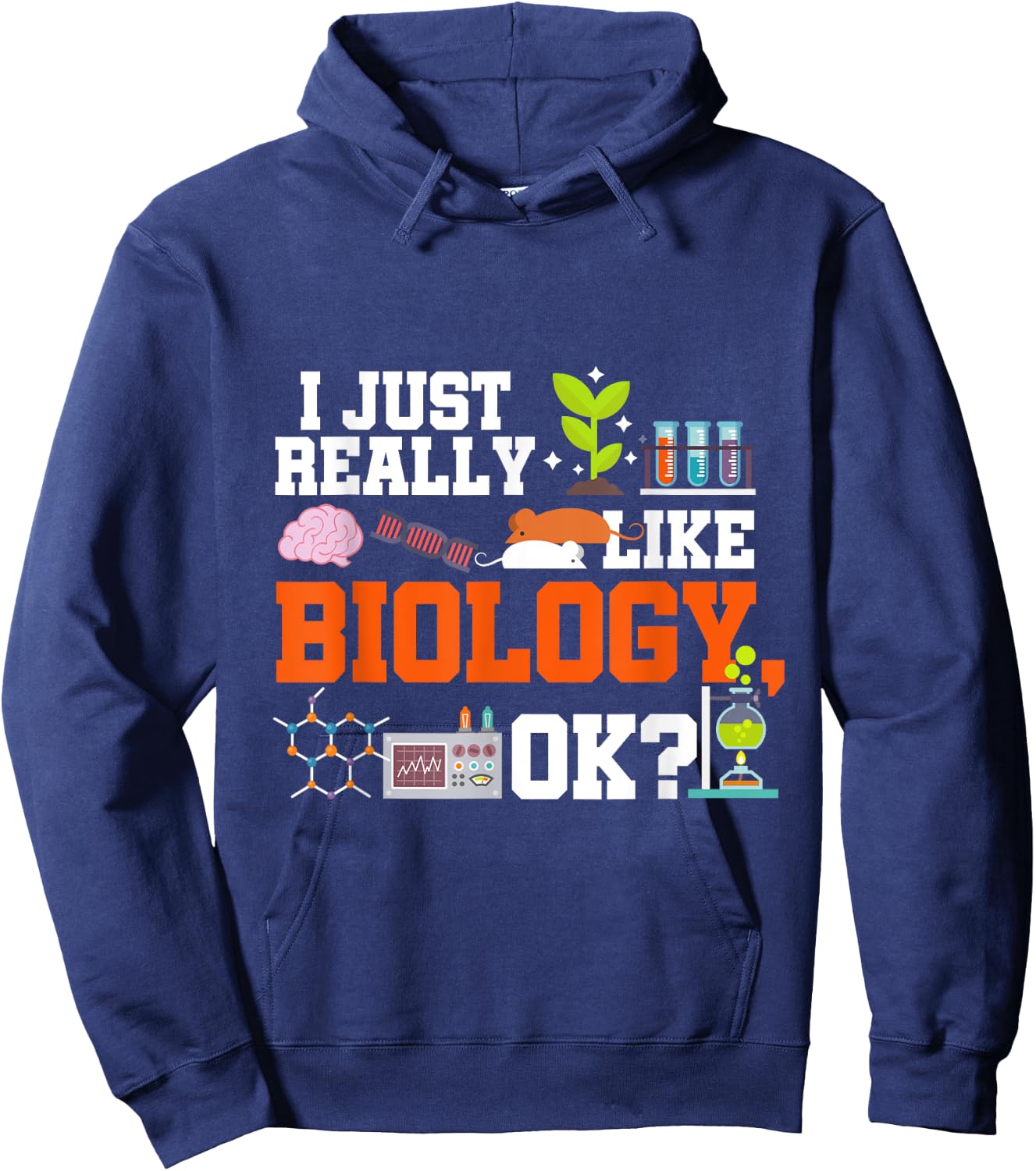 Biology Teacher Gift Science Student Biology Hoodie - Hoodie | Navy
